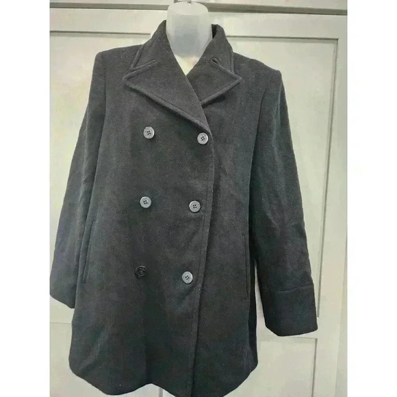 Womens CASUAL CORNER ANNEX  Wool Blend Jacket Size M Black - Picture 1 of 6